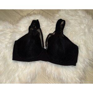 Modern Movement YT2BM486 Lightly Lined Lace Bra Underwire Womens 38D Black